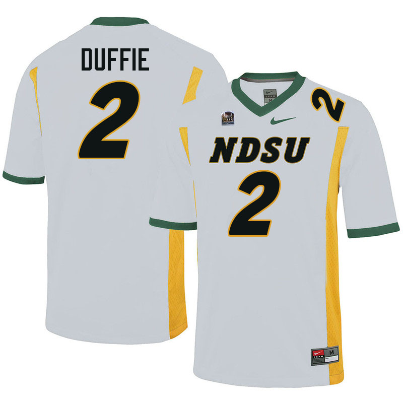 North Dakota State Bison #2 Jailen Duffie College Football Jerseys Stitched-White
